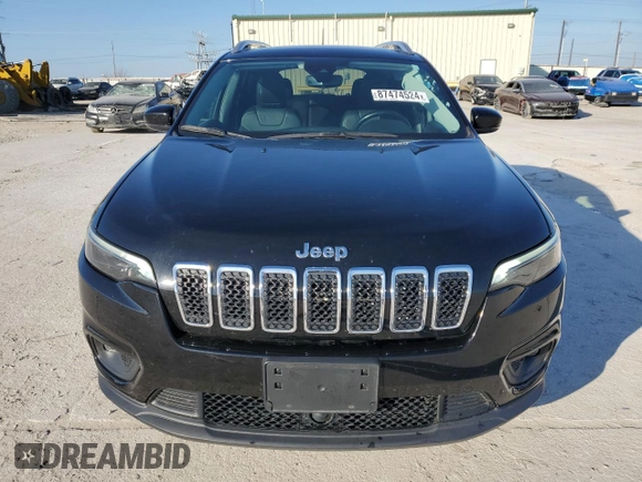 2021 Jeep Cherokee Latitude Lux with VIN 1C4PJLMX5MD107631, listed as a Copart auction lot 87474524 with 87,041 mi miles and Salvage Title. Bid and sale history available at carsss.com. Image 5.