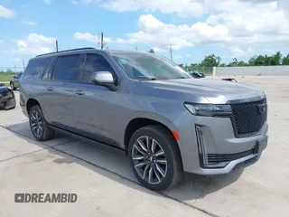 2022 Cadillac Escalade ESV 4WD Sport with VIN 1GYS4PKL2NR208245, listed as a IAAI auction lot 42359694 with 48,692 mi miles and . Bid and sale history available at DreamBid. Image 1.