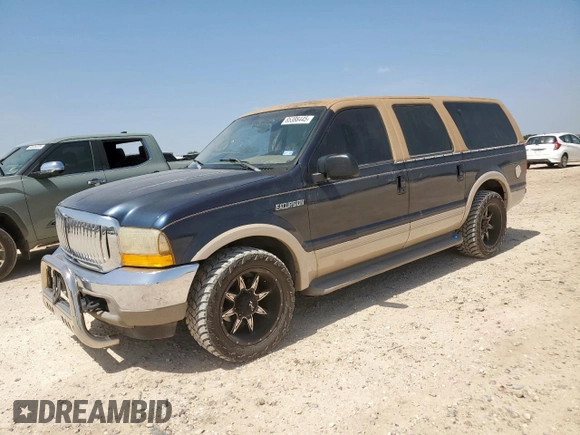 2000 Ford Excursion Limited с VIN 1FMNU42S1YED19451, выставлен на аукционе Copart как лот 65388445 с пробегом 292 612 миль миль и Чистый • Clean title. История ставок и продаж доступна на DreamBid. Изображение 1.