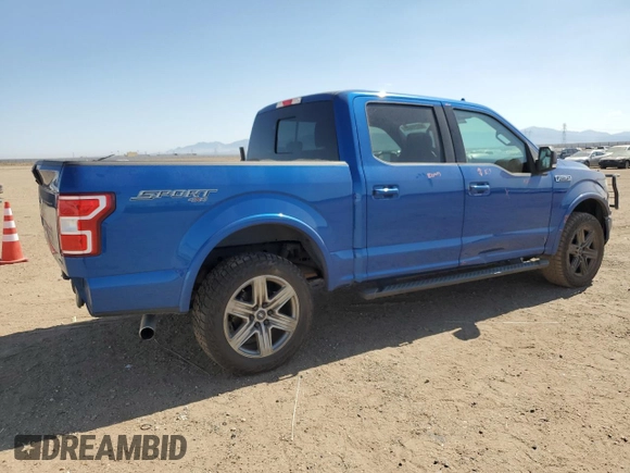 2018 Ford F-150 XL with VIN 1FTEW1EP6JFC70686, listed as a Copart auction lot 60235545 with 131,528 mi miles and Salvage title. Bid and sale history available at DreamBid. Image 3.