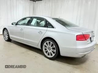 2012 Audi A8 L with VIN WAURVAFD1CN017810, listed as a Copart auction lot 55143005 with 52,109 mi miles and Clean Title. Bid and sale history available at carsss.com. Image 3.