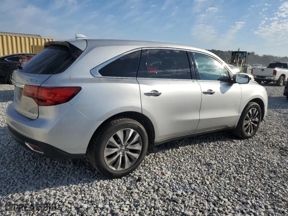 2014 Acura MDX Tech Pkg with VIN 5FRYD4H47EB034305, listed as a Copart auction lot 47041315 with 124,391 mi miles and Salvage Title. Bid and sale history available at carsss.com. Image 3.