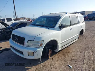 2008 Infiniti QX56 with VIN 5N3AA08D88N900140, listed as a IAAI auction lot 41771639 with 1 mi miles. Bid and sale history available at carsss.com. Image 2.