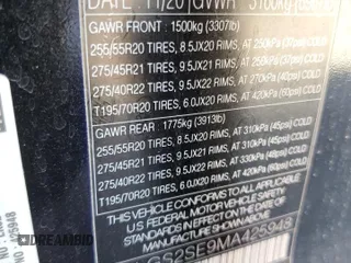 2021 Land Rover Range Rover P525 Westminster с VIN SALGS2SE9MA425948, выставлен на аукционе Copart как лот 74273934 с пробегом 62 059 миль миль и Списание • Salvage title. История ставок и продаж доступна на DreamBid. Изображение 13.