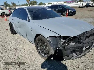 2024 BMW M3 Competition with VIN WBS33AY0XRFT58675, listed as a Copart auction lot 81841404 with 2,144 mi miles and Salvage title. Bid and sale history available at DreamBid. Image 11.