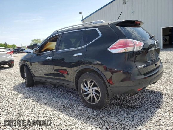 2015 Nissan Rogue SL with VIN 5N1AT2MV6FC866320, listed as a Copart auction lot 55097735 with Not Provided miles and Salvage Title. Bid and sale history available at DreamBid. Image 2.