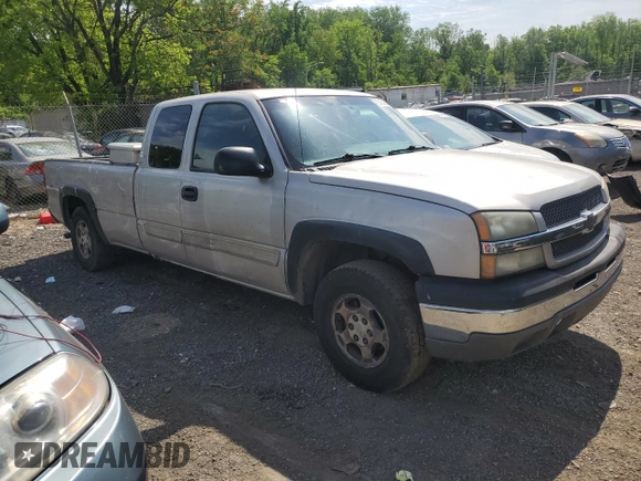 2004 Chevrolet Silverado 1500 Z71 with VIN 1GCEK19T44E247758, listed as a Copart auction lot 55404835 with 198,254 mi miles and Salvage Title. Bid and sale history available at DreamBid. Image 4.