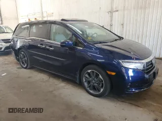 2022 Honda Odyssey Elite z VIN 5FNRL6H97NB011977, wystawiony jako Copart lot #56356345 z przebiegiem 58 803 mil mil oraz Szkoda całkowita • Salvage title. Historia ofert i sprzedaży dostępna na DreamBid. Obrazek 4.