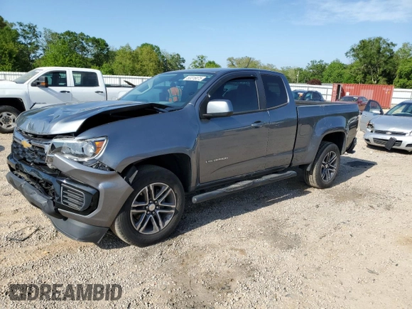 2021 Chevrolet Colorado 2WD Work Truck with VIN 1GCHSBEA7M1167093, listed as a Copart auction lot 53316075 with 51,238 mi miles and Salvage title. Bid and sale history available at DreamBid. Image 1.
