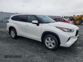 2022 Toyota Highlander LE with VIN 5TDBZRBHXNS183417, listed as a Copart auction lot 50680265 with 76,636 mi miles and Clean title. Bid and sale history available at DreamBid. Image 4.
