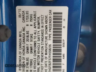 2015 Honda Civic LX с VIN 2HGFB2F57FH558226, выставлен на аукционе Copart как лот 85144374 с пробегом 73 247 миль миль и Чистый • Clean title. История ставок и продаж доступна на DreamBid. Изображение 12.