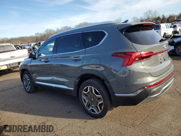 2022 Hyundai Santa Fe Limited with VIN 5NMS4DALXNH455491, listed as a Copart auction lot 47352185 with 36,467 mi miles and Salvage Title. Bid and sale history available at carsss.com. Image 2.