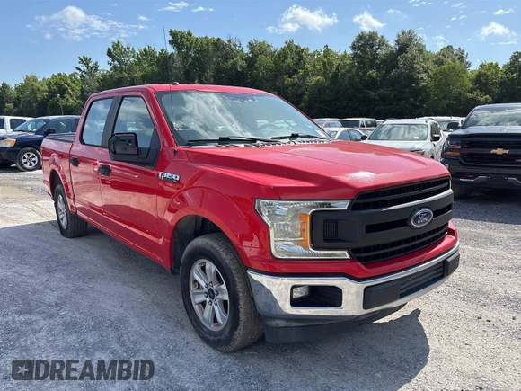 2018 Ford F-150 XL with VIN 1FTEW1CB2JFC22853, listed as a IAAI auction lot 42325423 with 141,883 mi miles and . Bid and sale history available at DreamBid. Image 1.