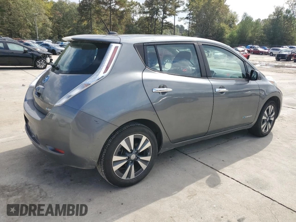 2015 Nissan LEAF SL with VIN 1N4AZ0CP3FC317142, listed as a Copart auction lot 79734984 with 77,437 mi miles and Salvage title. Bid and sale history available at DreamBid. Image 3.