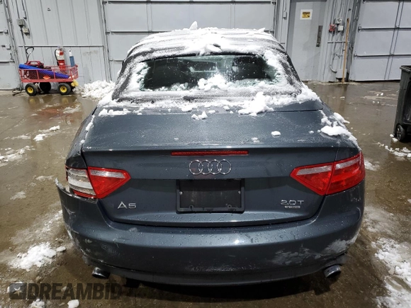 2010 Audi A5 Premium with VIN WAUCFAFH6AN023623, listed as a Copart auction lot 83347044 with 121,420 mi miles and Clean title. Bid and sale history available at DreamBid. Image 6.