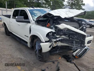 2020 Ram 3500 Laramie with VIN 3C63R3EL4LG219493, listed as a Copart auction lot 57276684 with 0 mi miles and Salvage Title. Bid and sale history available at carsss.com. Image 4.