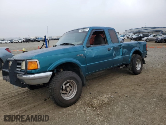 1993 Ford Ranger XLT with VIN 1FTDR15X8PPA52934, listed as a Copart auction lot 75348384 with 259,945 mi miles and Salvage Title. Bid and sale history available at DreamBid. Image 1.