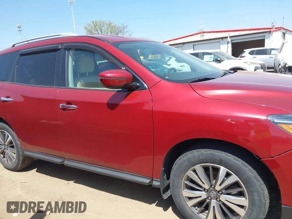 2017 Nissan Pathfinder SL with VIN 5N1DR2MM2HC639034, listed as a IAAI auction lot 42099685 with 90,935 mi miles. Bid and sale history available at carsss.com. Image 13.
