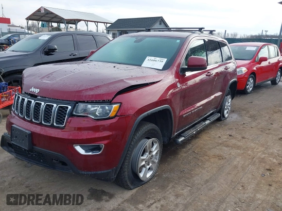 2017 Jeep Grand Cherokee Laredo with VIN 1C4RJFAG1HC844965, listed as a IAAI auction lot 41606739 with 82,144 mi miles. Bid and sale history available at carsss.com. Image 18.