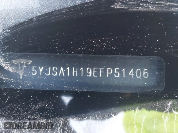2014 Tesla Model S 60 z VIN 5YJSA1H19EFP51406, wystawiony jako IAAI lot #41561395 z przebiegiem Nie podano mil oraz . Historia ofert i sprzedaży dostępna na DreamBid. Obrazek 9.