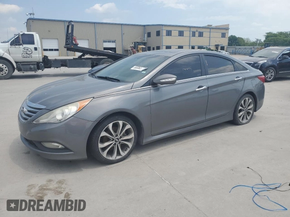 2014 Hyundai Sonata Limited with VIN 5NPEC4AB7EH846186, listed as a Copart auction lot 53352775 with 148,165 mi miles and Clean Title. Bid and sale history available at DreamBid. Image 1.