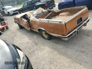 1978 Chevrolet El Camino z VIN 1W80L8Z418311, wystawiony jako Copart lot #71751334 z przebiegiem 9032 mil mil oraz Szkoda całkowita • Salvage title. Historia ofert i sprzedaży dostępna na DreamBid. Obrazek 2.