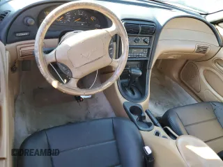 1998 Ford Mustang with VIN 1FAFP4449WF180634, listed as a Copart auction lot 82671504 with 150,195 mi miles and Salvage Title. Bid and sale history available at carsss.com. Image 8.