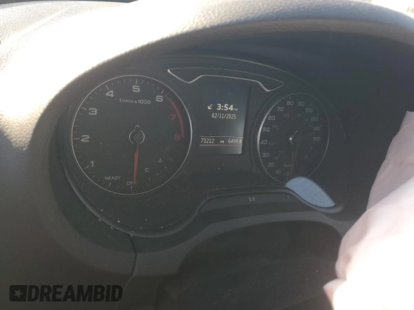 2016 Audi A3 1.8T Premium Plus with VIN WAUC7GFF2G1039901, listed as a Copart auction lot 45042995 with 73,212 mi miles and Salvage Title. Bid and sale history available at carsss.com. Image 9.