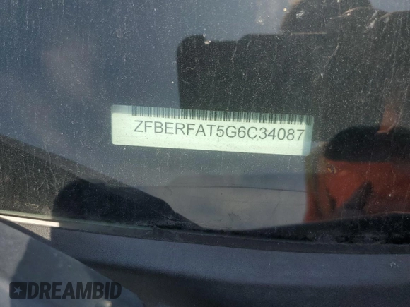 2016 Ram ProMaster City Cargo Tradesman with VIN ZFBERFAT5G6C34087, listed as a Copart auction lot 56205165 with 181,393 mi miles and Salvage Title. Bid and sale history available at DreamBid. Image 13.