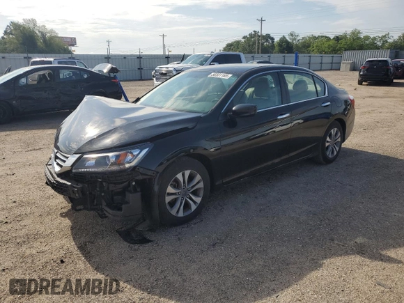 2014 Honda Accord LX z VIN 1HGCR2F35EA265466, wystawiony jako Copart lot #56581165 z przebiegiem 174 084 mil mil oraz Szkoda całkowita • Salvage title. Historia ofert i sprzedaży dostępna na DreamBid. Obrazek 1.