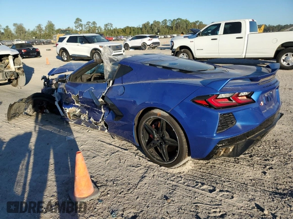 2023 Chevrolet Corvette 1LT with VIN 1G1YA2D46P5117063, listed as a Copart auction lot 80717294 with Not provided miles and Salvage title. Bid and sale history available at DreamBid. Image 2.