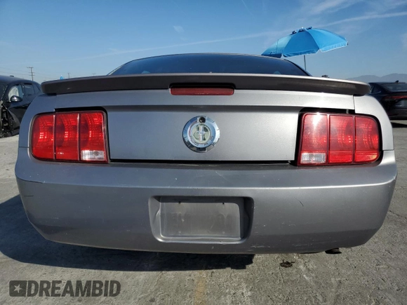 2007 Ford Mustang Deluxe with VIN 1ZVFT80N375254615, listed as a Copart auction lot 53707515 with 214,591 mi miles and Salvage Title. Bid and sale history available at carsss.com. Image 6.