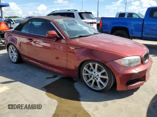 2013 BMW 1 Series 135i with VIN WBAUN7C54DVM27206, listed as a Copart auction lot 74797944 with 0 mi miles and Salvage Title. Bid and sale history available at carsss.com. Image 4.