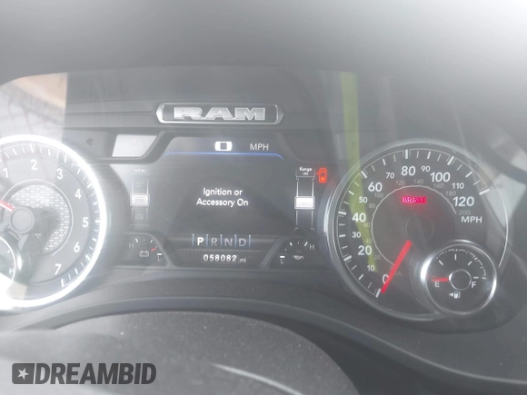2023 Ram 1500 Laramie with VIN 1C6SRFJT3PN541901, listed as a IAAI auction lot 42156766 with 58,082 mi miles and . Bid and sale history available at DreamBid. Image 7.