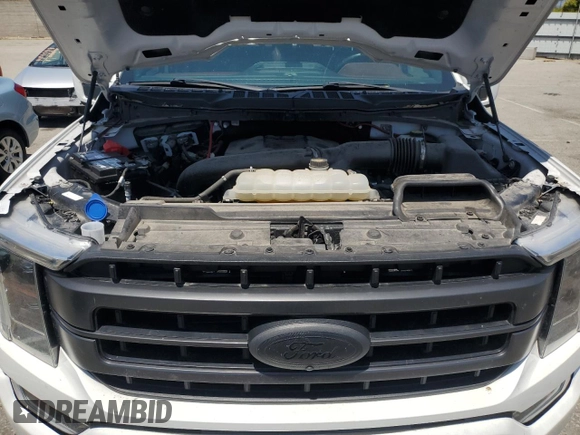 2022 Ford F-150 XL with VIN 1FTFW1E85NFA47493, listed as a Copart auction lot 56224385 with 51,614 mi miles and Clean Title. Bid and sale history available at DreamBid. Image 11.
