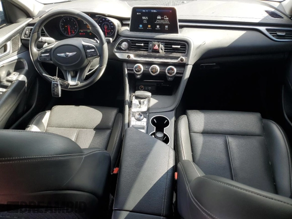 2020 Genesis G70 2.0T with VIN KMTG64LA7LU062308, listed as a Copart auction lot 83760714 with 81,576 mi miles and Non Repairable. Bid and sale history available at carsss.com. Image 8.