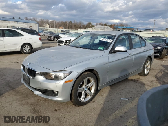 2015 BMW 3 Series 328i xDrive with VIN WBA3B5C5XFF962062, listed as a Copart auction lot 43183655 with 61,542 mi miles and Salvage Title. Bid and sale history available at carsss.com. Image 1.
