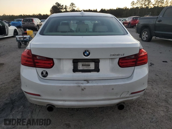 2013 BMW 3 Series 335i with VIN WBA3A9C55DF475553, listed as a Copart auction lot 82293414 with 0 mi miles and Salvage Title. Bid and sale history available at carsss.com. Image 6.