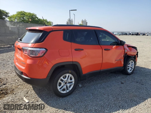 2017 Jeep Compass Sport с VIN 3C4NJCAB9HT690673, выставлен на аукционе Copart как лот 57122075 с пробегом 94 107 миль миль и Списание • Salvage title. История ставок и продаж доступна на DreamBid. Изображение 3.