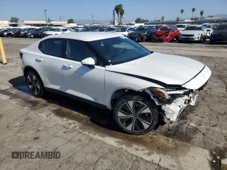 2023 Polestar 2 with VIN YSMEG3KA9PL124709, listed as a Copart auction lot 56132155 with 54,255 mi miles and Clean Title. Bid and sale history available at DreamBid. Image 4.