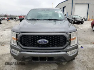 2021 Ford F-150 XL with VIN 1FTEW1CP1MFA48094, listed as a Copart auction lot 47822195 with 56,506 mi miles and Salvage Title. Bid and sale history available at carsss.com. Image 5.