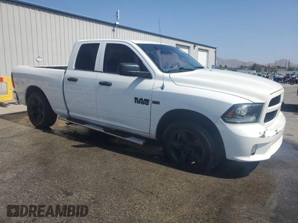 2014 Ram 1500 Tradesman with VIN 1C6RR6FTXES148936, listed as a Copart auction lot 60737645 with 109,798 mi miles and Salvage title. Bid and sale history available at DreamBid. Image 4.