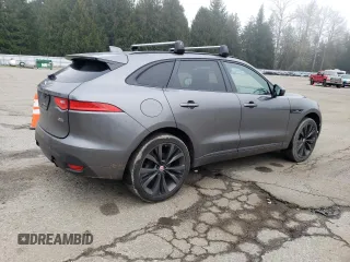 2019 Jaguar F-Pace 30t R-Sport with VIN SADCL2GX7KA352187, listed as a Copart auction lot 87842805 with 59,995 mi miles and Salvage title. Bid and sale history available at DreamBid. Image 3.