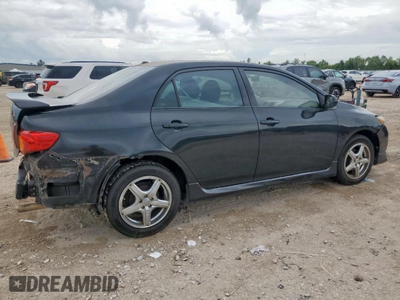 2010 Toyota Corolla with VIN 1NXBU4EE3AZ362774, listed as a Copart auction lot 62186385 with Not provided miles and Salvage title. Bid and sale history available at DreamBid. Image 3.