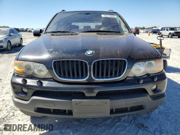 2006 BMW X5 3.0i with VIN 5UXFA13556LY25803, listed as a Copart auction lot 76314694 with 285,148 mi miles and Salvage Title. Bid and sale history available at carsss.com. Image 5.