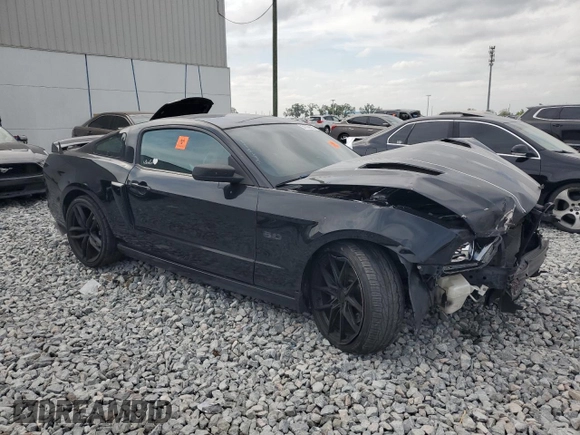 2013 Ford Mustang GT with VIN 1ZVBP8CF6D5231252, listed as a Copart auction lot 54175535 with 159,375 mi miles and Salvage title. Bid and sale history available at DreamBid. Image 4.