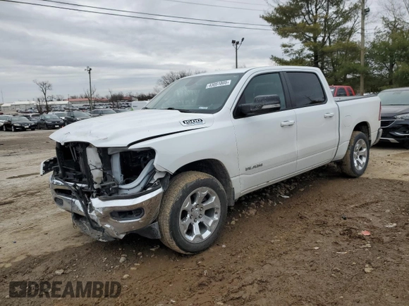 2022 Ram 1500 Lone Star with VIN 1C6SRFFT8NN361352, listed as a Copart auction lot 43051805 with 46,734 mi miles and Salvage title. Bid and sale history available at DreamBid. Image 1.