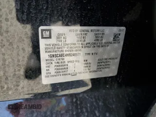 2017 Chevrolet Tahoe LS with VIN 1GNSCAEC4HR248971, listed as a Copart auction lot 58266665 with 94,377 mi miles and Salvage title. Bid and sale history available at DreamBid. Image 14.