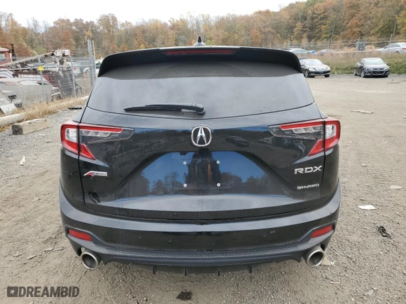 2024 Acura RDX w/A-Spec Package with VIN 5J8TC2H62RL033605, listed as a Copart auction lot 78671174 with 6,067 mi miles and Salvage Title. Bid and sale history available at carsss.com. Image 6.
