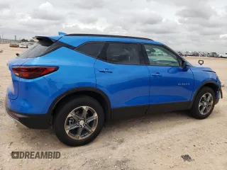 2024 Chevrolet Blazer LT with VIN 3GNKBDR43RS191474, listed as a Copart auction lot 60072544 with 2,558 mi miles and Salvage title. Bid and sale history available at DreamBid. Image 3.